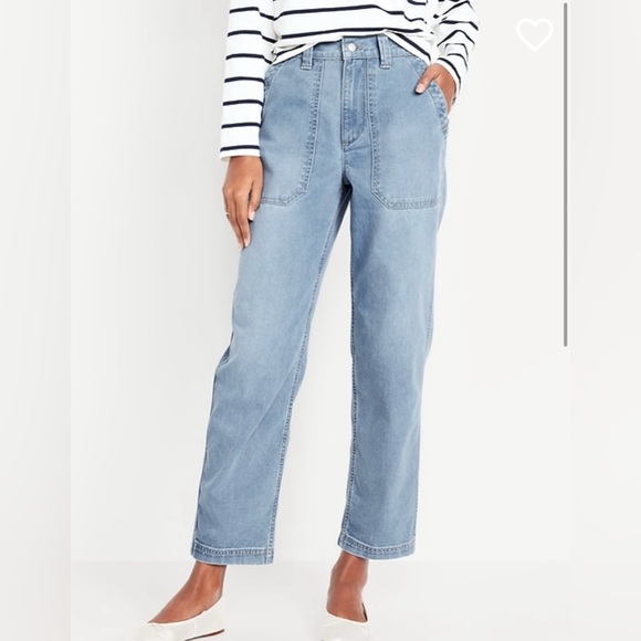 NWT Old Navy High-Waisted OGC Chino Denim Pants - Picture 2 of 10